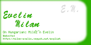 evelin milan business card